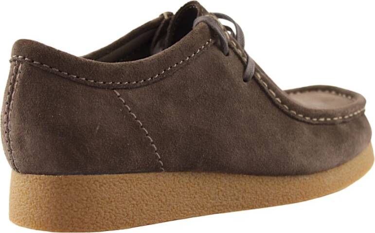 Clarks Stijlvolle donkerbruine suède schoenen Brown Heren