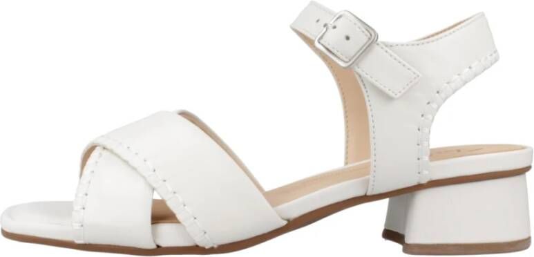 Clarks Stijlvolle High Heel Sandalen White Dames