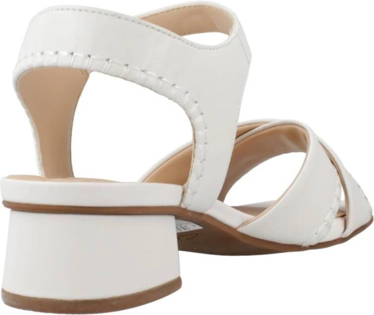 Clarks Stijlvolle High Heel Sandalen White Dames