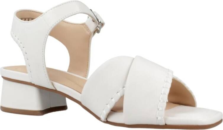 Clarks Stijlvolle High Heel Sandalen White Dames