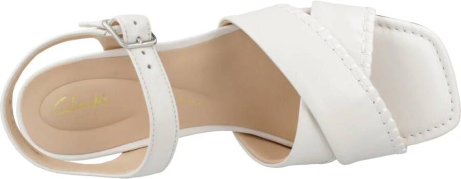 Clarks Stijlvolle High Heel Sandalen White Dames