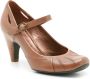 Clarks Stijlvolle Leren Damesschoen met Band Brown Dames - Thumbnail 2