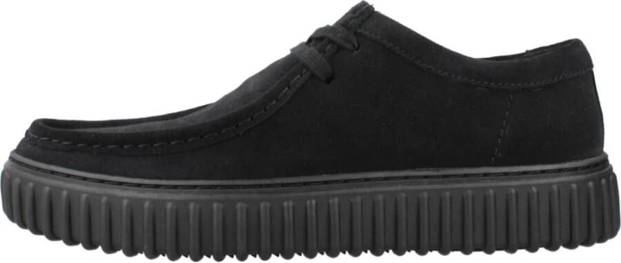 Clarks Stijlvolle Veterschoenen Black Dames