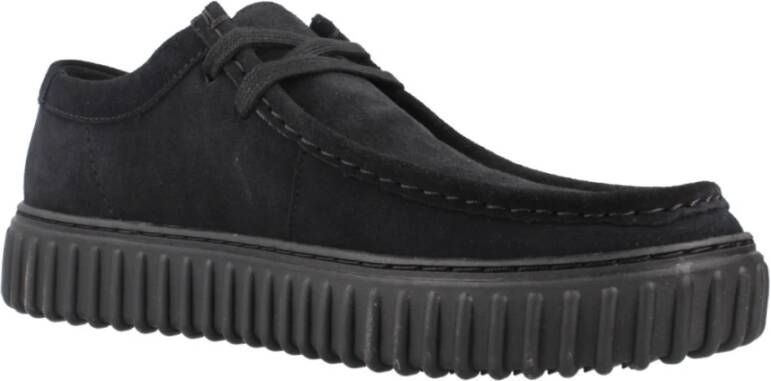 Clarks Stijlvolle Veterschoenen Black Dames