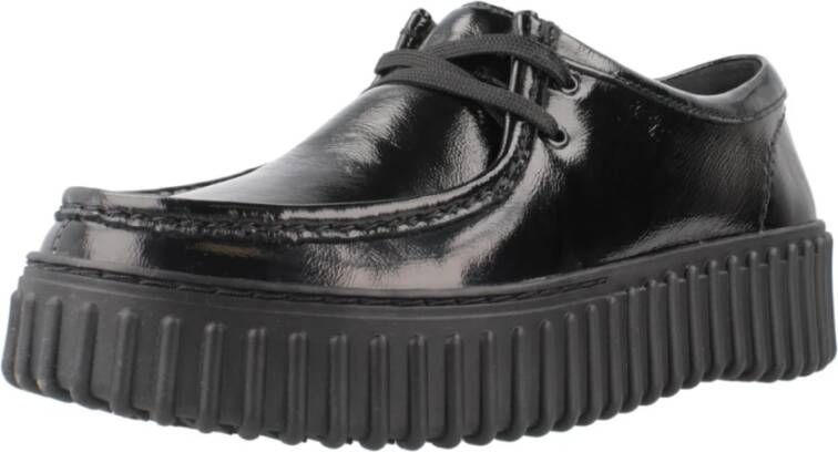 Clarks Stijlvolle Veterschoenen voor Heren Black Dames