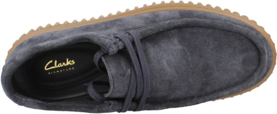 Clarks Stijlvolle Veterschoenen voor Mannen Blue Heren