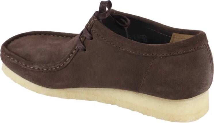 Clarks Stijlvolle Wallabee Schoenen voor Mannen Brown Heren