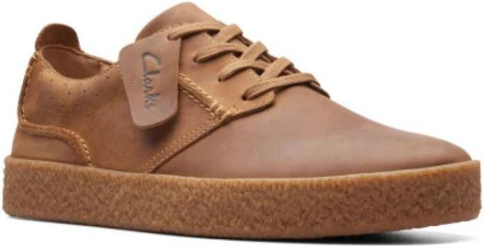 Clarks Streethill Lace Leer Brown Heren