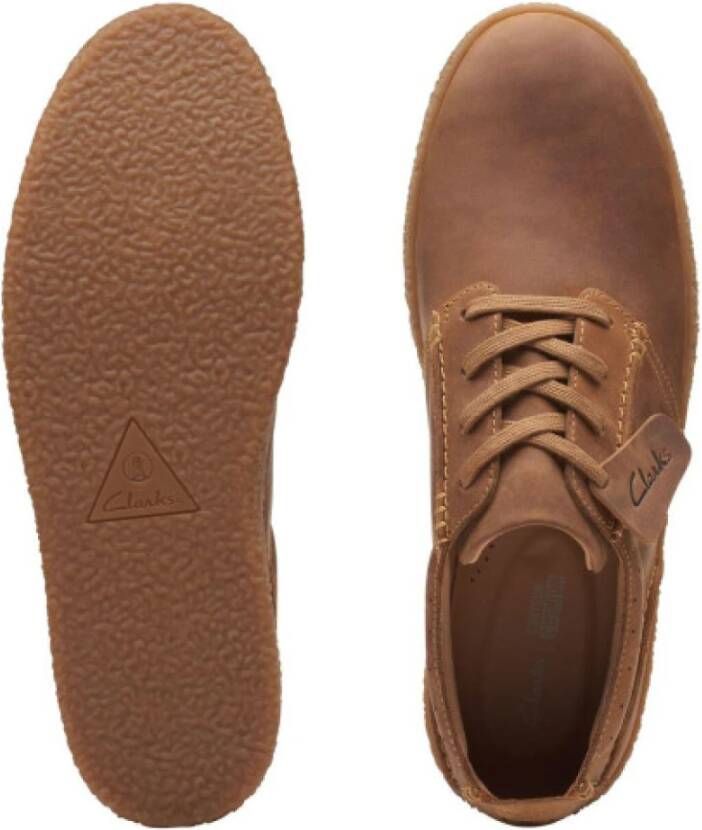 Clarks Streethill Lace Leer Brown Heren