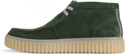 Clarks Suede Herenschoenen Herfst Winter Collectie Green Heren