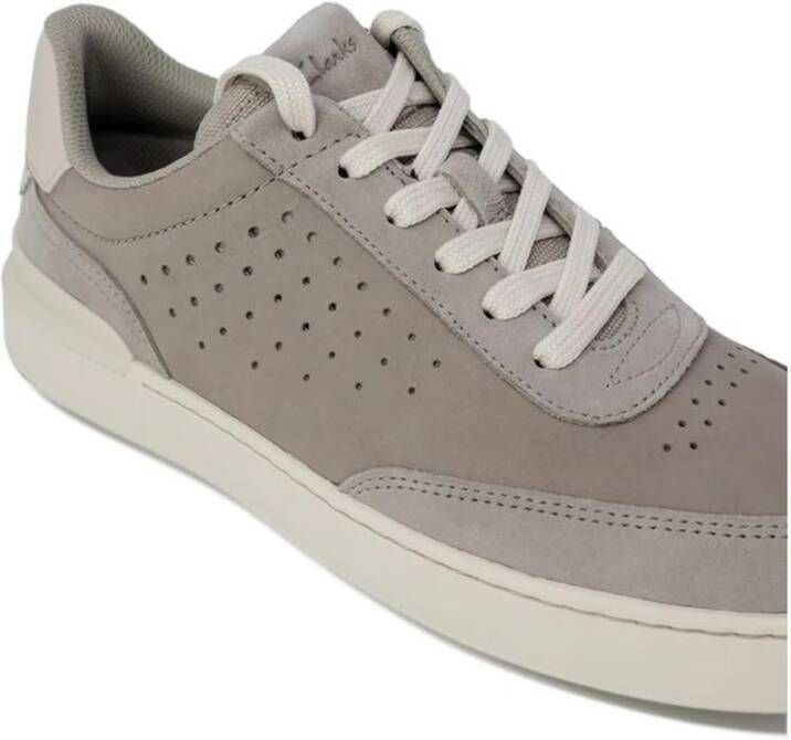 Clarks Suede leren sneakers met 4 cm hak Gray Heren