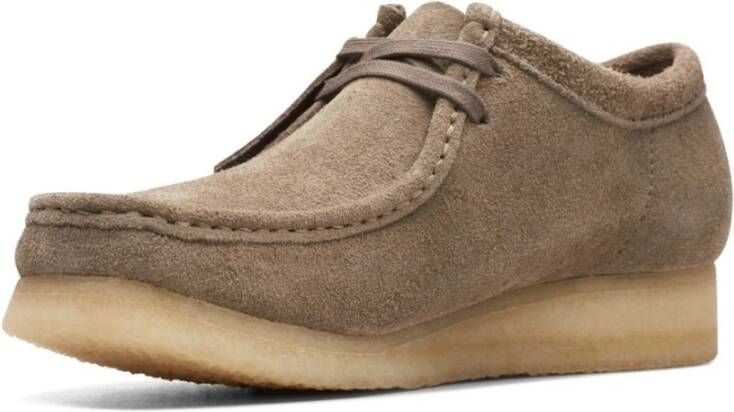 Clarks Suède Stadschoenen Plat Model Brown Heren