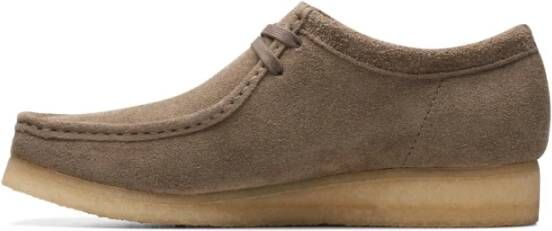 Clarks Suède Stadschoenen Plat Model Brown Heren