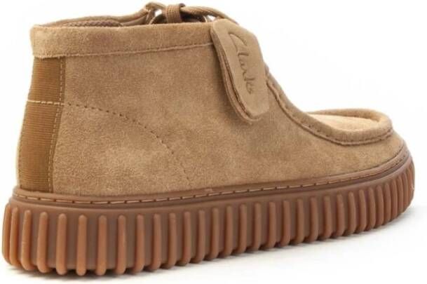 Clarks Suède Veterschoenen voor Mannen Brown Heren