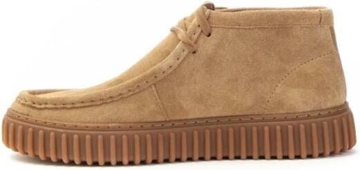 Clarks Suède Veterschoenen voor Mannen Brown Heren