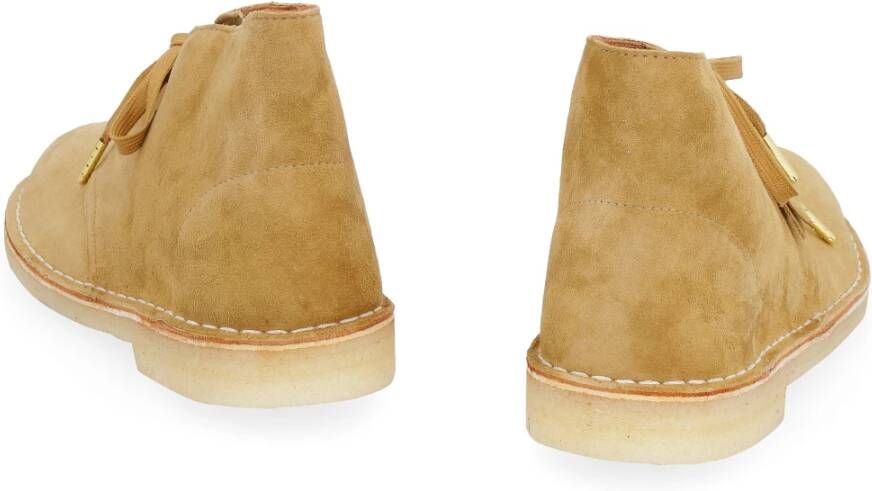 Clarks Suede Woestijnlaarzen Beige Dames