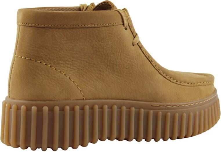 Clarks Tan Nubuck Casual Schoenen Brown Dames