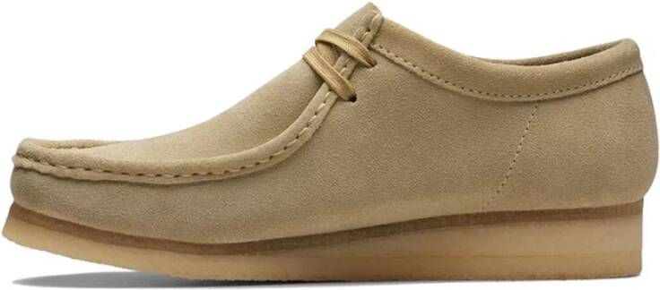 Clarks Wallabee Beige Suède Schoenen Beige Heren