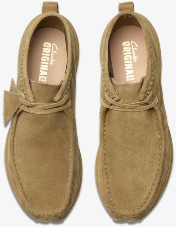 Clarks Wallabee Eden Beige Laarzen Brown Heren