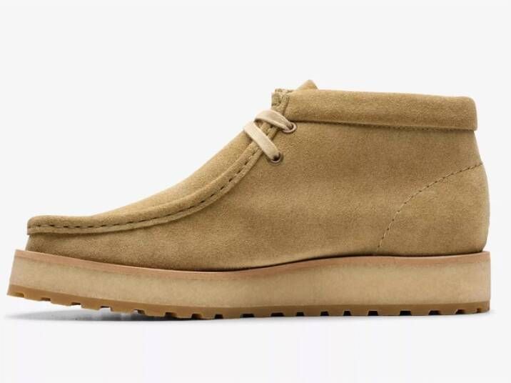 Clarks Wallabee Scout Schoenen Beige Dames