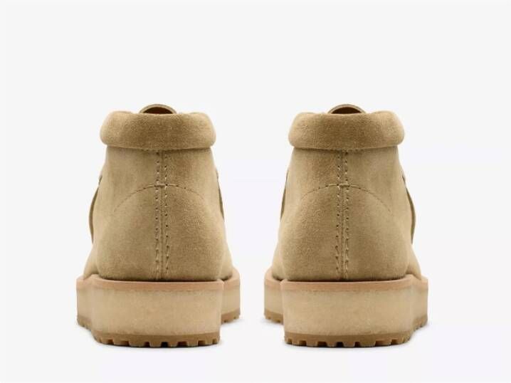 Clarks Wallabee Scout Schoenen Beige Dames