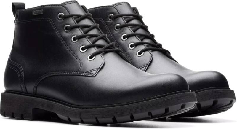 Clarks Waterdichte enkellaars zwart Black Heren