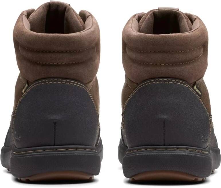 Clarks Waterdichte Leren Enkellaars Bruin Brown Heren