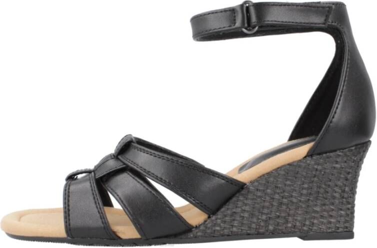 Clarks Wedges Black Dames