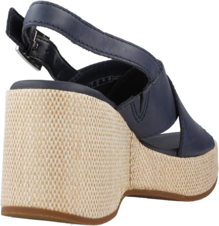 Clarks Wedges Blue Dames