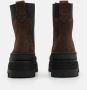 Clarks Winter Bruin Leren Enkellaarzen Brown Dames - Thumbnail 3