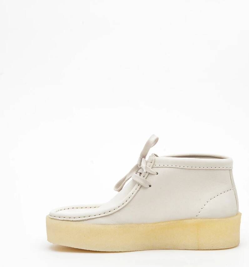 Clarks Witte Suède Chukka Laars White Dames