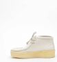 Clarks Witte Suède Chukka Laars White Dames - Thumbnail 3