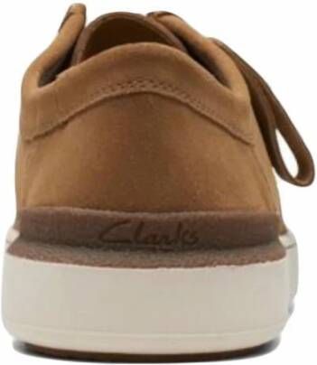 Clarks Witte zool Wally veterschoen Beige Heren