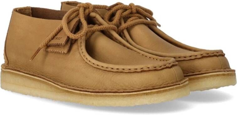 Clarks Woestijn Nomade Leren Enkellaars Beige Heren