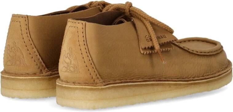 Clarks Woestijn Nomade Leren Enkellaars Beige Heren