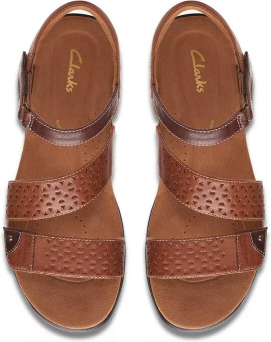 Clarks Zomer Sandaal Kitly Way Brown Dames