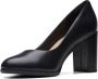 Clarks Zwarte Court Pumps voor Vrouwen Black Dames - Thumbnail 3