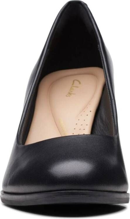 Clarks Zwarte Court Pumps voor Vrouwen Black Dames