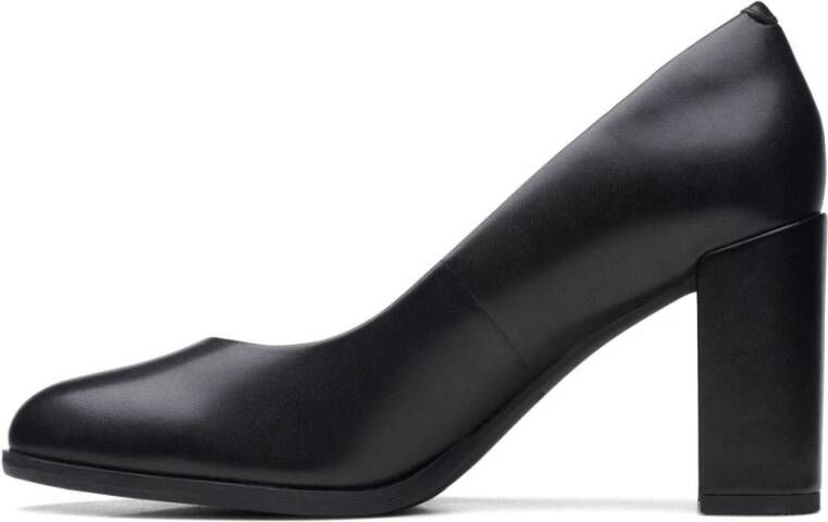 Clarks Zwarte Court Pumps voor Vrouwen Black Dames