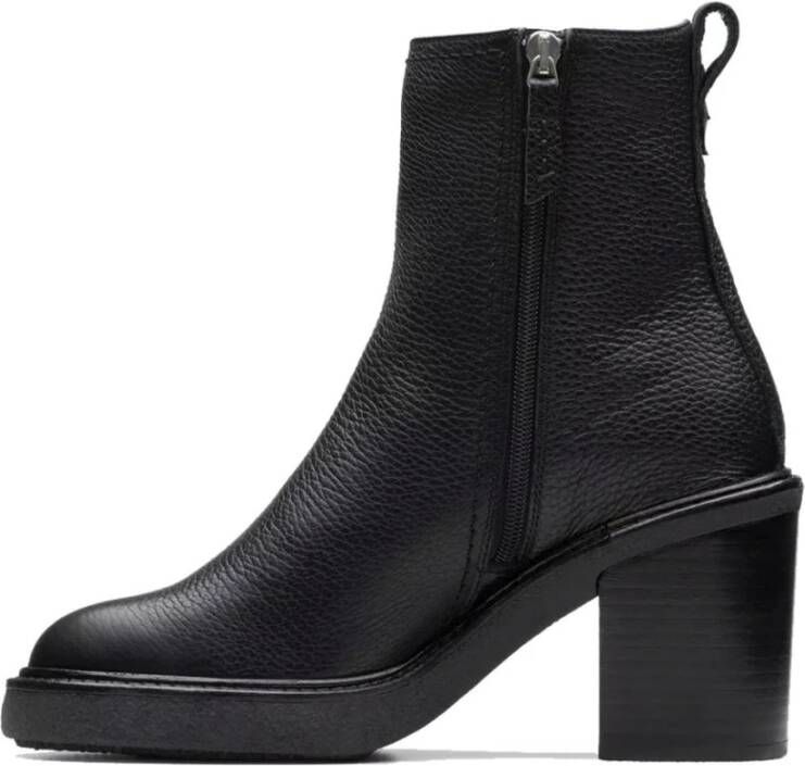 Clarks Zwarte enkellaarsjes voor vrouwen Black Dames