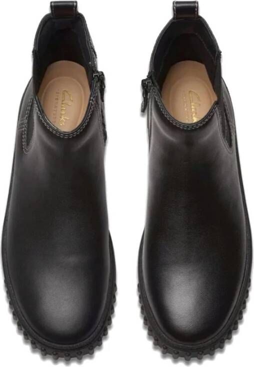 Clarks Zwarte enkellaarsjes voor vrouwen Black Dames