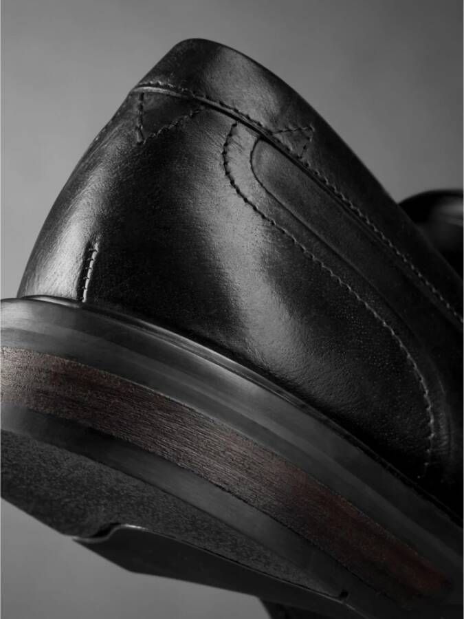 Clarks Zwarte Instapleren Schoenen Aldwin Step Black Heren