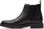 Clarks Zwarte Leren Enkellaars Heren Black Heren - Thumbnail 4