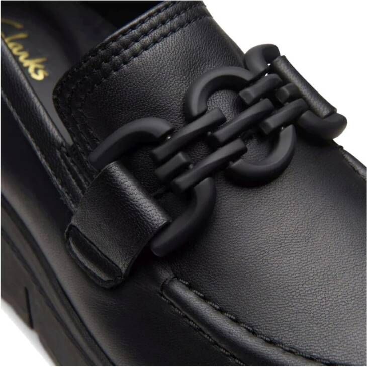 Clarks Zwarte Loafers voor Vrouwen Black Dames