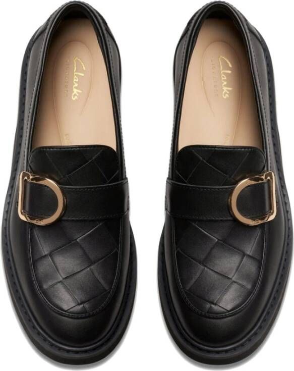 Clarks Zwarte Penny Loafers Damesschoenen Black Dames