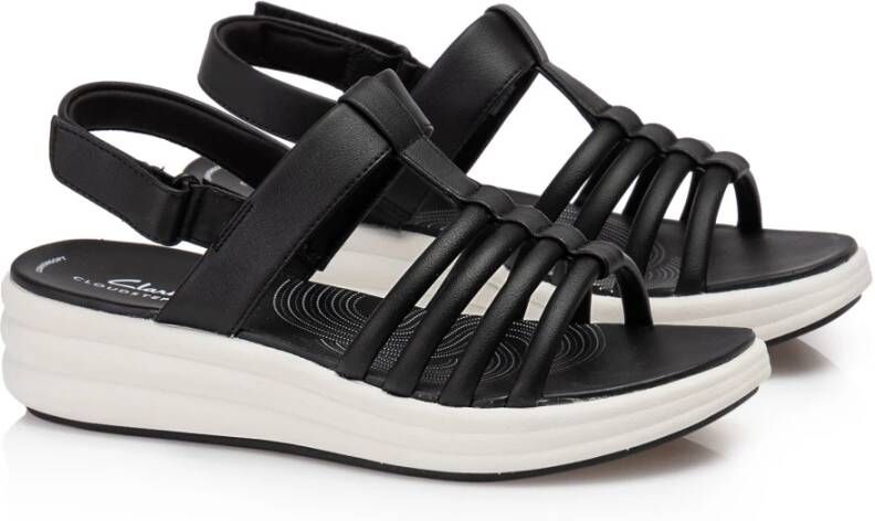 Clarks Zwarte Sandalen Drift Ease Stijl Black Dames