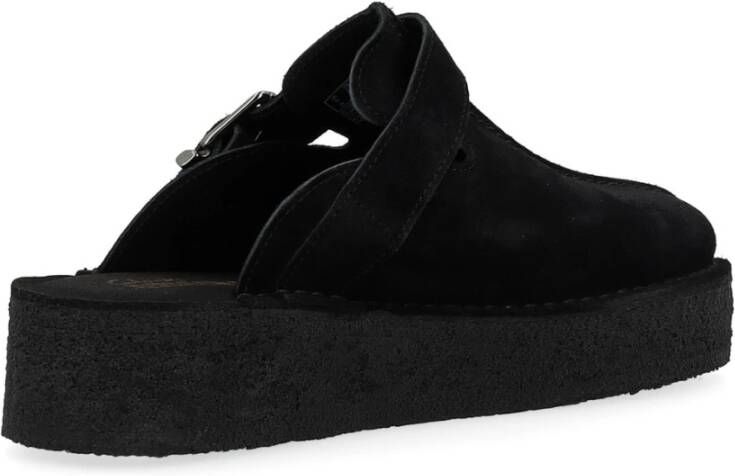 Clarks Zwarte TrekWedge Mule Black Dames