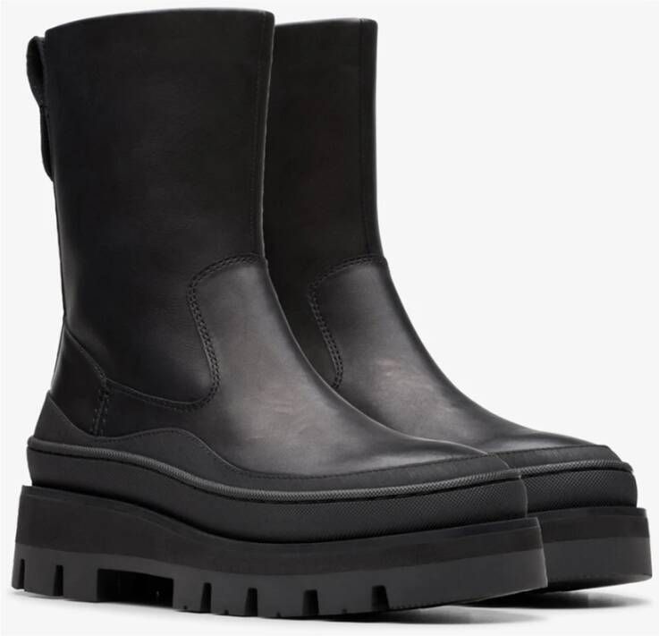 Clarks Zwarte Utility Boot Orianna 2 Rise Black Dames