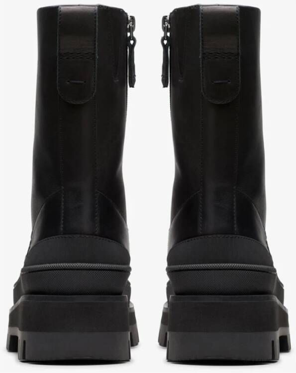 Clarks Zwarte Utility Boot Orianna 2 Rise Black Dames