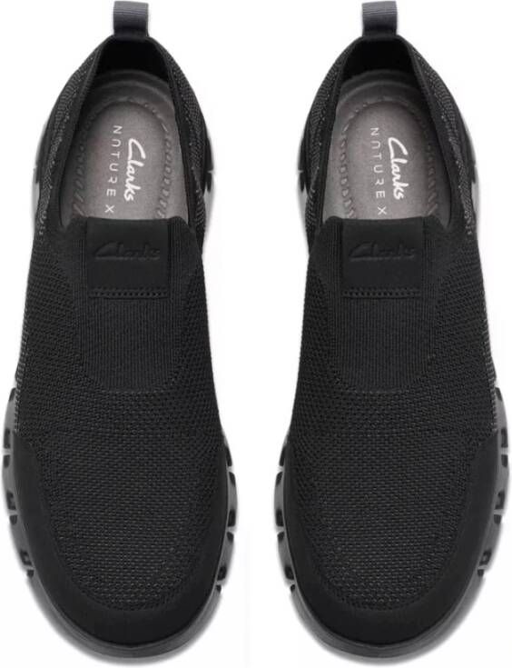 Clarks Zwarte Vrijetijdssneakers voor Mannen Black Heren